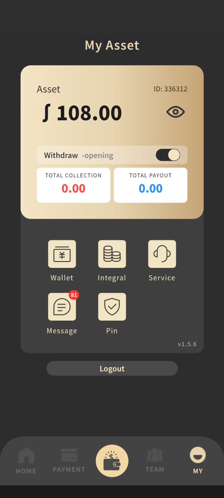 AlphaPay App Features Screenshot